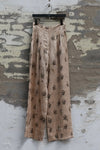 Mutedance 25 Autumn/Winter Loose Casual Pants Series Random Flower Dye Handmade MD-MD25FW106-khaki